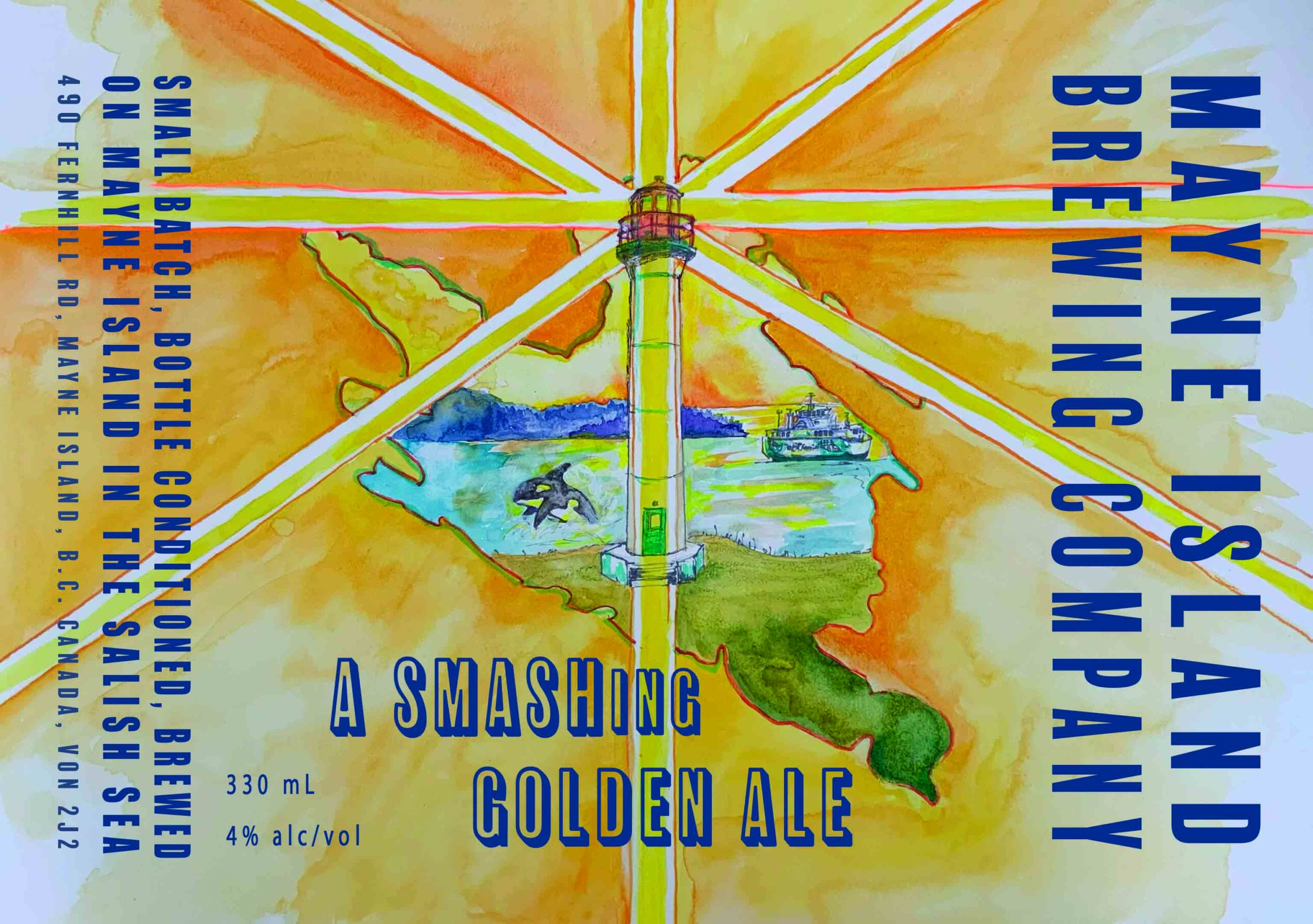 Mayne Island SMASHING Golden Ale sized 330 Mayne Island SMASHING Golden Ale sized 330
